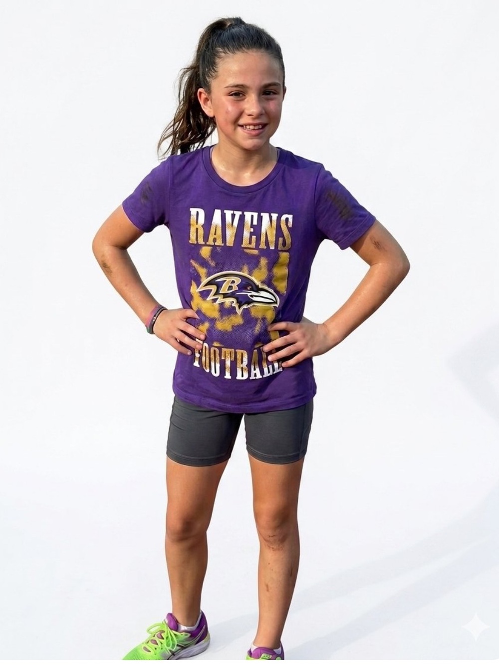 Baltimore Ravens purple short sleeve t shirt graphic NFL unisex M (10/12) new